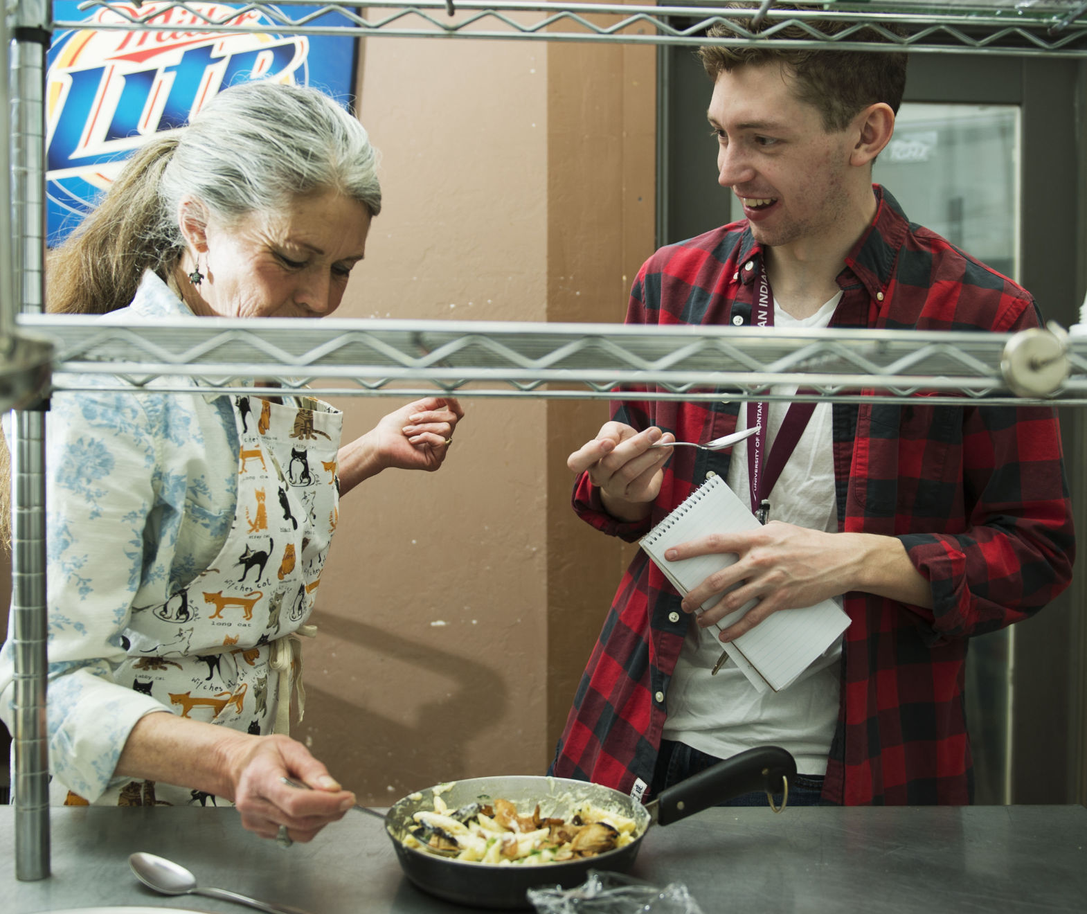 Mr. West samples a dish